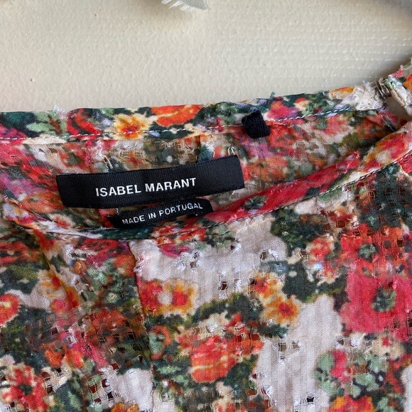 Isabel Marant etoile silk floral summer blouse - Picture 8 of 11